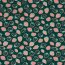 Baumwolljersey Glitzer Erdbeeren - smaragd