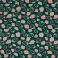 Baumwolljersey Glitzer Erdbeeren - smaragd