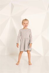Baumwolljersey Glitzer Love - creme meliert