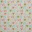 Baumwolljersey Glitzer Love - creme meliert