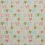 Baumwolljersey Glitzer Love - creme meliert