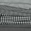 Baumwollpopeline Streifen 3mm, garngefärbt - schwarz
