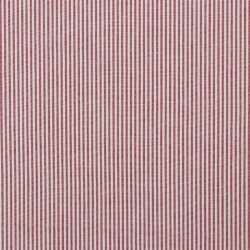 Baumwollpopeline Streifen 3mm, garngefärbt - rot