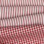 Baumwollpopeline Streifen 3mm, garngefärbt - rot