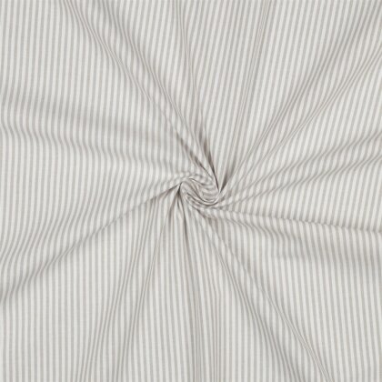 Baumwollpopeline Streifen 3mm, garngefärbt - sand