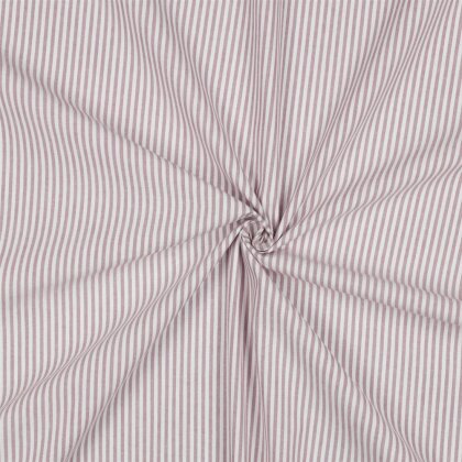 Baumwollpopeline Streifen 3mm, garngefärbt - malve