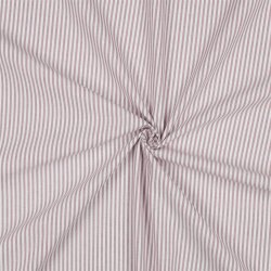 Baumwollpopeline Streifen 3mm, garngefärbt - malve
