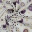 Baumwollpopeline Glitzer Paisley - weiss