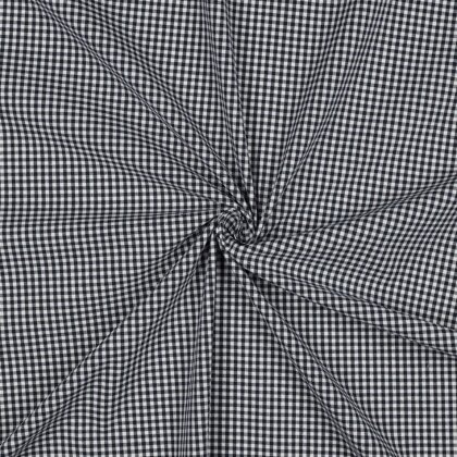 Baumwollpopeline 2,7mm Vichykaro - dunkelblau