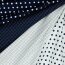 Baumwollpopeline 2mm Punkte - dunkelblau