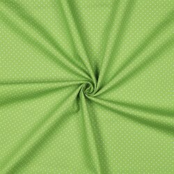 Baumwollpopeline 2mm Punkte - limette