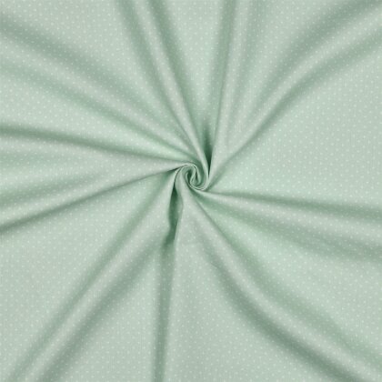 Baumwollpopeline 2mm Punkte - softmint