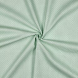 Baumwollpopeline 2mm Punkte - softmint