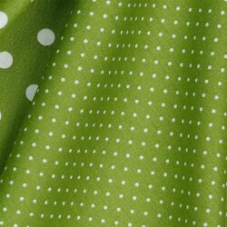 Baumwollpopeline 2mm Punkte - kiwi