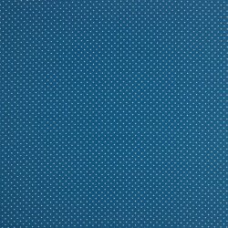 Baumwollpopeline 2mm Punkte - jeansblau