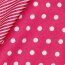 Baumwollpopeline 8mm Punkte - pink