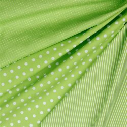 Baumwollpopeline 8mm Punkte - limette