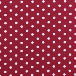 Baumwollpopeline 8mm Punkte - dunkelpink