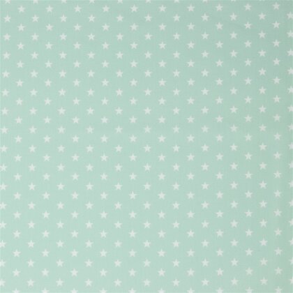Baumwollpopeline 10mm Sterne - softmint