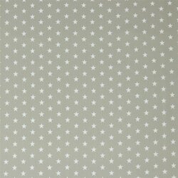 Baumwollpopeline 10mm Sterne - sand