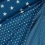 Baumwollpopeline 10mm Sterne - jeansblau