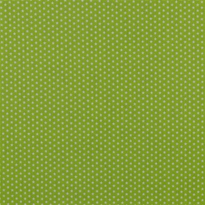 Baumwollpopeline 4mm Sterne - kiwi