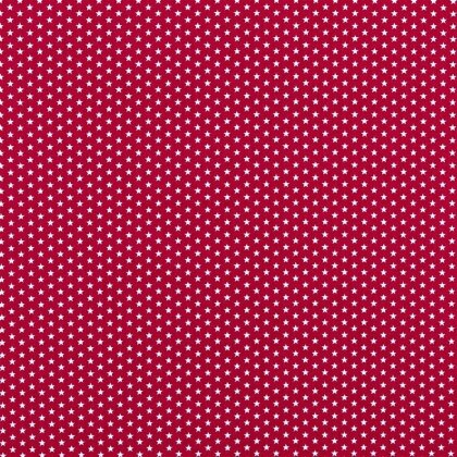 Baumwollpopeline 4mm Sterne - dunkelpink