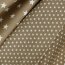 Baumwollpopeline 4mm Sterne - dunkelsand