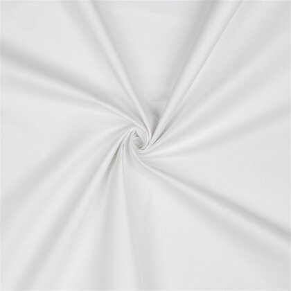 Baumwollpopeline *Vera* Uni - weiss