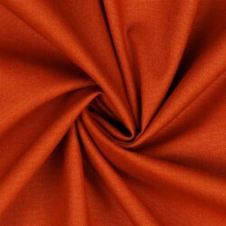 Baumwollpopeline *Vera* Uni - orange