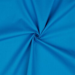 Baumwollpopeline *Vera* Uni - wasserblau