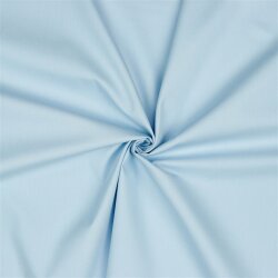 Baumwollpopeline *Vera* Uni - babyblau