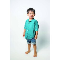 Baumwollpopeline *Vera* Uni - babyblau