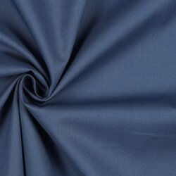 Baumwollpopeline *Vera* Uni - jeansblau
