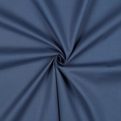 Baumwollpopeline *Vera* Uni - jeansblau