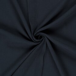 Musselin Uni *Marie* - dunkelblau
