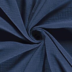 Musselin Uni *Marie* - royalblau