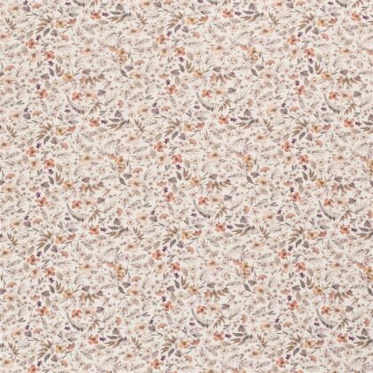 Rippenjersey Digital HerbstBlumen - creme