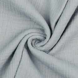 Musselin Uni *Gerda* BIO~Organic - lichtgrau