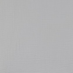 Musselin Uni *Gerda* BIO~Organic - lichtgrau