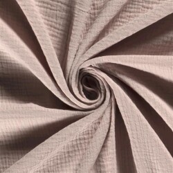 Musselin Uni *Marie* - altrosa