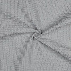 Waffelpiqué *Vera* 6mm- lichtgrau