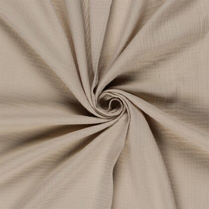 Musselin Uni *Marie* - hellbeige