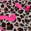 French Terry Leo mit Neon Herz  - pink