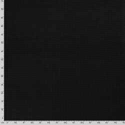 Waffelpiqué *Marie* 6mm Uni - schwarz