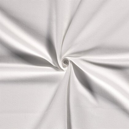 Waffelpiqué *Marie* 2mm Uni - weiss