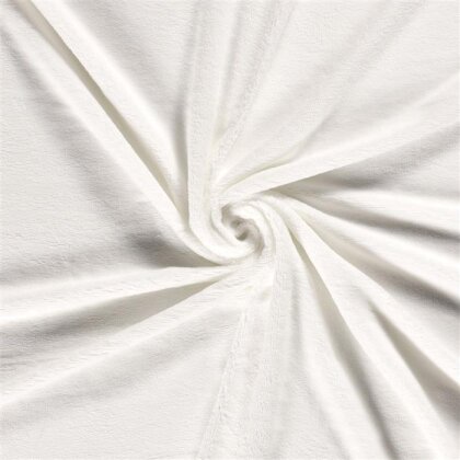 0,8 Meter - Bambus Frottee Uni *Marie* - creme
