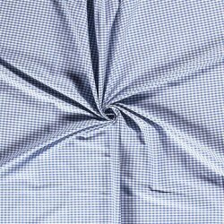 Baumwollpopeline garngefärbt Vichy Karo 5mm - jeansblau