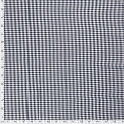 Baumwollpopeline garngefärbt Vichy Karo 5mm - nachtblau