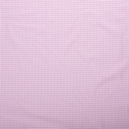 Baumwollpopeline garngefärbt Vichy Karo 5mm - rosa